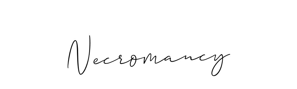 How to make Necromancy signature? Allison_Script is a professional autograph style. Create handwritten signature for Necromancy name. Necromancy signature style 2 images and pictures png