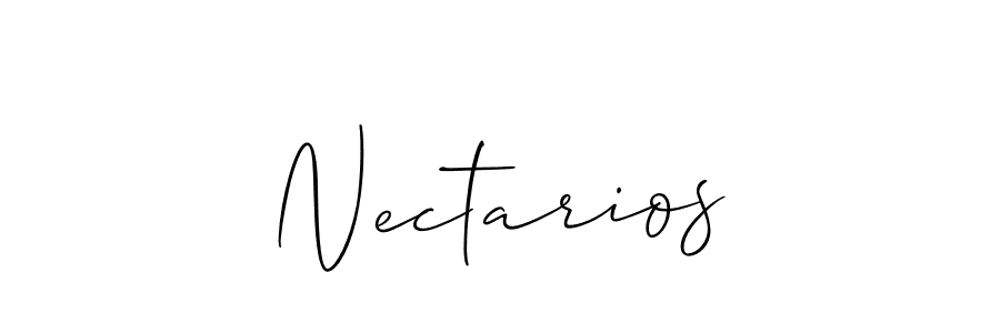 How to Draw Nectarios signature style? Allison_Script is a latest design signature styles for name Nectarios. Nectarios signature style 2 images and pictures png