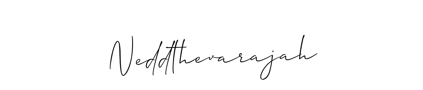 Make a beautiful signature design for name Neddthevarajah. With this signature (Allison_Script) style, you can create a handwritten signature for free. Neddthevarajah signature style 2 images and pictures png