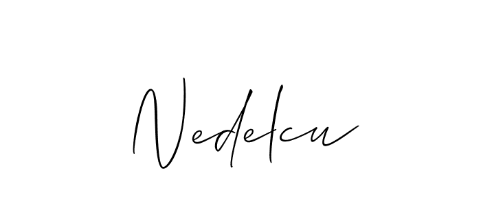 Similarly Allison_Script is the best handwritten signature design. Signature creator online .You can use it as an online autograph creator for name Nedelcu. Nedelcu signature style 2 images and pictures png