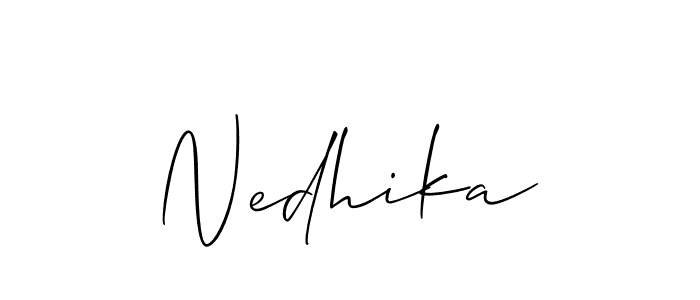 Once you've used our free online signature maker to create your best signature Allison_Script style, it's time to enjoy all of the benefits that Nedhika name signing documents. Nedhika signature style 2 images and pictures png