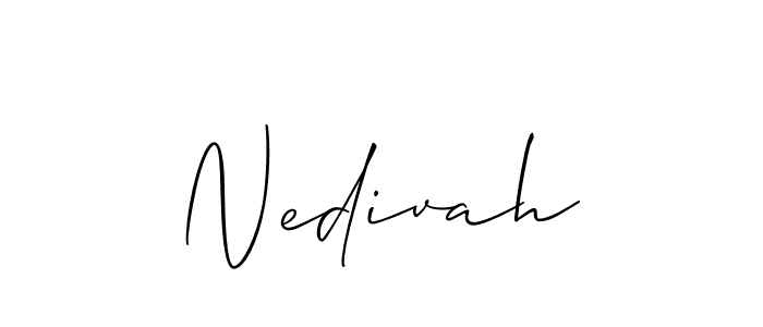 Also we have Nedivah name is the best signature style. Create professional handwritten signature collection using Allison_Script autograph style. Nedivah signature style 2 images and pictures png