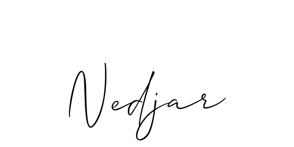 Nedjar stylish signature style. Best Handwritten Sign (Allison_Script) for my name. Handwritten Signature Collection Ideas for my name Nedjar. Nedjar signature style 2 images and pictures png
