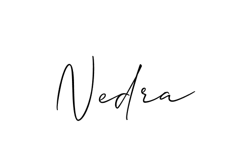 Make a beautiful signature design for name Nedra. Use this online signature maker to create a handwritten signature for free. Nedra signature style 2 images and pictures png