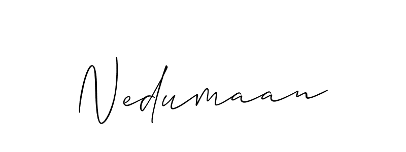 Also You can easily find your signature by using the search form. We will create Nedumaan name handwritten signature images for you free of cost using Allison_Script sign style. Nedumaan signature style 2 images and pictures png