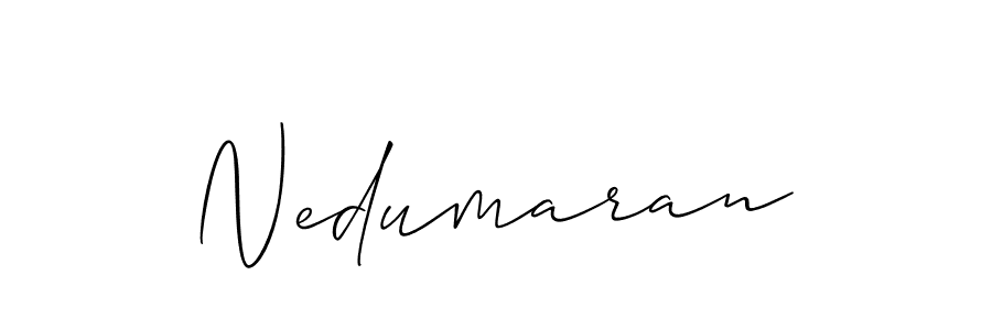 Make a beautiful signature design for name Nedumaran. With this signature (Allison_Script) style, you can create a handwritten signature for free. Nedumaran signature style 2 images and pictures png