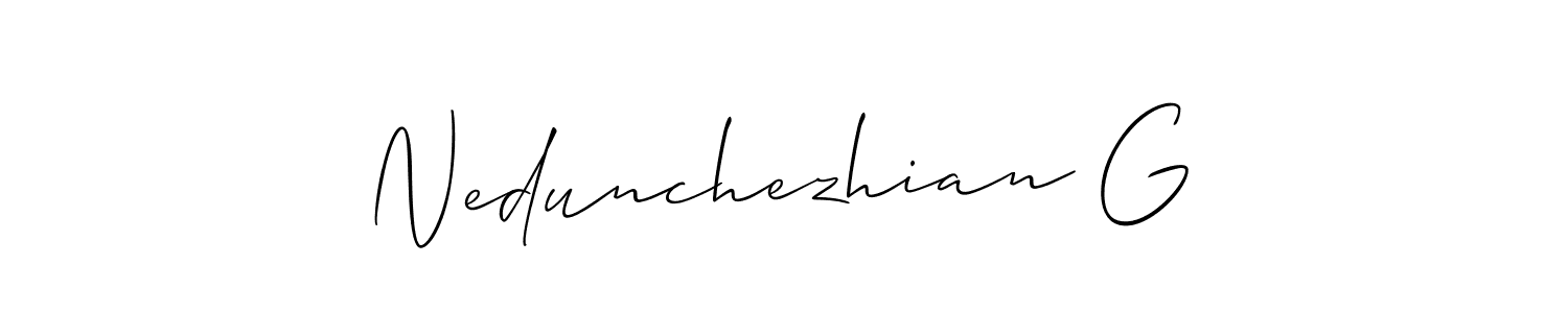 Once you've used our free online signature maker to create your best signature Allison_Script style, it's time to enjoy all of the benefits that Nedunchezhian G name signing documents. Nedunchezhian G signature style 2 images and pictures png