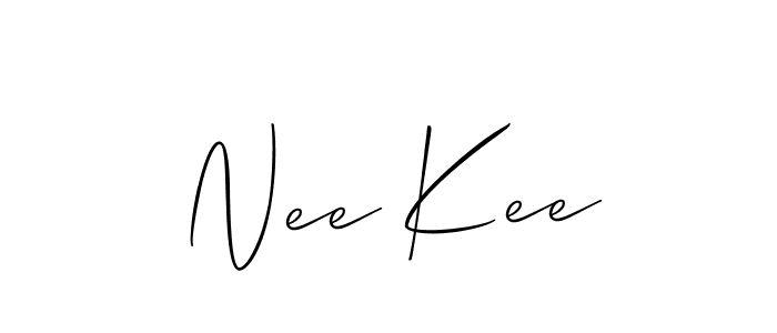 Also we have Nee Kee name is the best signature style. Create professional handwritten signature collection using Allison_Script autograph style. Nee Kee signature style 2 images and pictures png