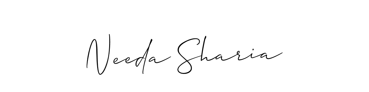 Here are the top 10 professional signature styles for the name Needa Sharia. These are the best autograph styles you can use for your name. Needa Sharia signature style 2 images and pictures png