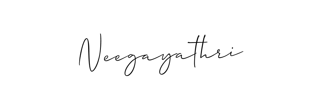Similarly Allison_Script is the best handwritten signature design. Signature creator online .You can use it as an online autograph creator for name Neegayathri. Neegayathri signature style 2 images and pictures png