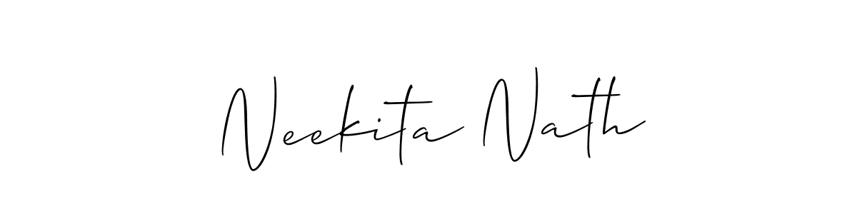 This is the best signature style for the Neekita Nath name. Also you like these signature font (Allison_Script). Mix name signature. Neekita Nath signature style 2 images and pictures png