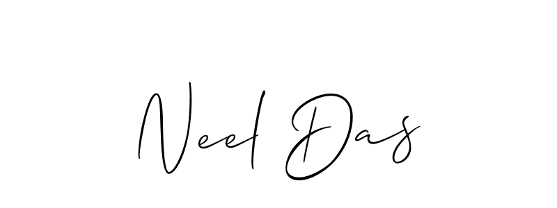 You should practise on your own different ways (Allison_Script) to write your name (Neel Das) in signature. don't let someone else do it for you. Neel Das signature style 2 images and pictures png