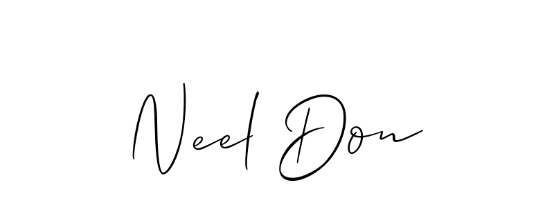 How to Draw Neel Don signature style? Allison_Script is a latest design signature styles for name Neel Don. Neel Don signature style 2 images and pictures png