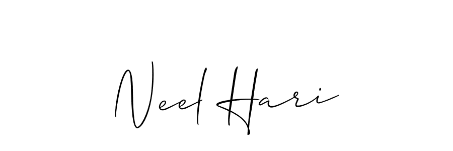 How to Draw Neel Hari signature style? Allison_Script is a latest design signature styles for name Neel Hari. Neel Hari signature style 2 images and pictures png