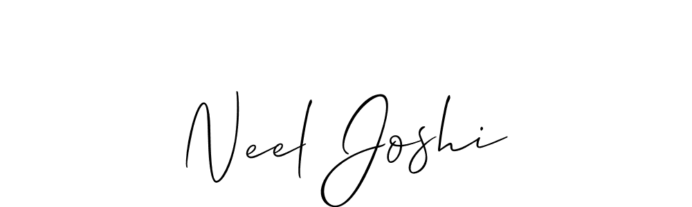 You should practise on your own different ways (Allison_Script) to write your name (Neel Joshi) in signature. don't let someone else do it for you. Neel Joshi signature style 2 images and pictures png