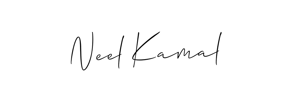 Make a beautiful signature design for name Neel Kamal. With this signature (Allison_Script) style, you can create a handwritten signature for free. Neel Kamal signature style 2 images and pictures png