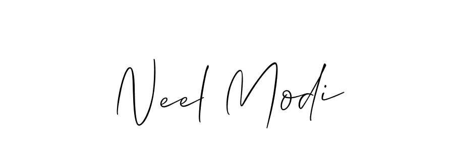 It looks lik you need a new signature style for name Neel Modi. Design unique handwritten (Allison_Script) signature with our free signature maker in just a few clicks. Neel Modi signature style 2 images and pictures png