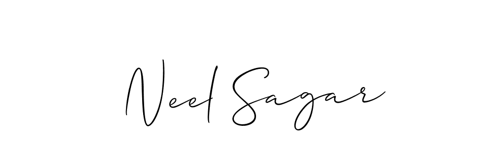 This is the best signature style for the Neel Sagar name. Also you like these signature font (Allison_Script). Mix name signature. Neel Sagar signature style 2 images and pictures png