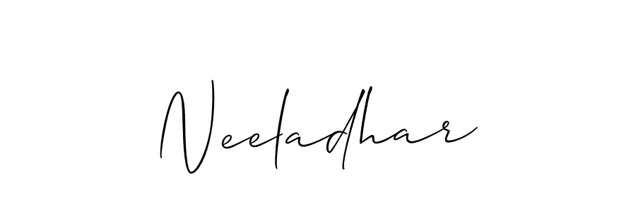 Also we have Neeladhar name is the best signature style. Create professional handwritten signature collection using Allison_Script autograph style. Neeladhar signature style 2 images and pictures png