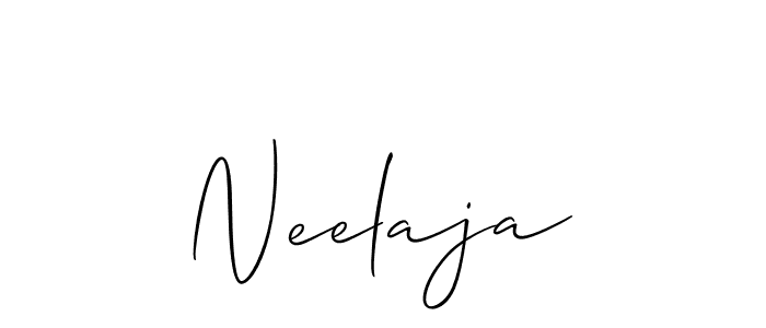 How to Draw Neelaja signature style? Allison_Script is a latest design signature styles for name Neelaja. Neelaja signature style 2 images and pictures png