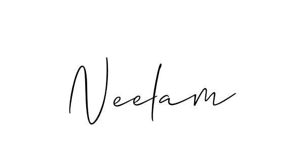 Best and Professional Signature Style for Neelam. Allison_Script Best Signature Style Collection. Neelam signature style 2 images and pictures png