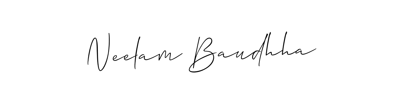 Here are the top 10 professional signature styles for the name Neelam Baudhha. These are the best autograph styles you can use for your name. Neelam Baudhha signature style 2 images and pictures png
