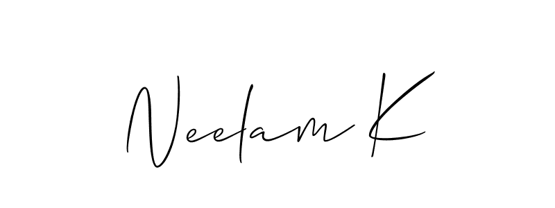 You can use this online signature creator to create a handwritten signature for the name Neelam K. This is the best online autograph maker. Neelam K signature style 2 images and pictures png