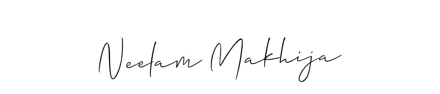 Once you've used our free online signature maker to create your best signature Allison_Script style, it's time to enjoy all of the benefits that Neelam Makhija name signing documents. Neelam Makhija signature style 2 images and pictures png