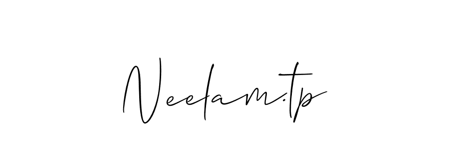 How to make Neelam.tp name signature. Use Allison_Script style for creating short signs online. This is the latest handwritten sign. Neelam.tp signature style 2 images and pictures png