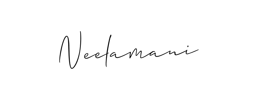 Neelamani stylish signature style. Best Handwritten Sign (Allison_Script) for my name. Handwritten Signature Collection Ideas for my name Neelamani. Neelamani signature style 2 images and pictures png