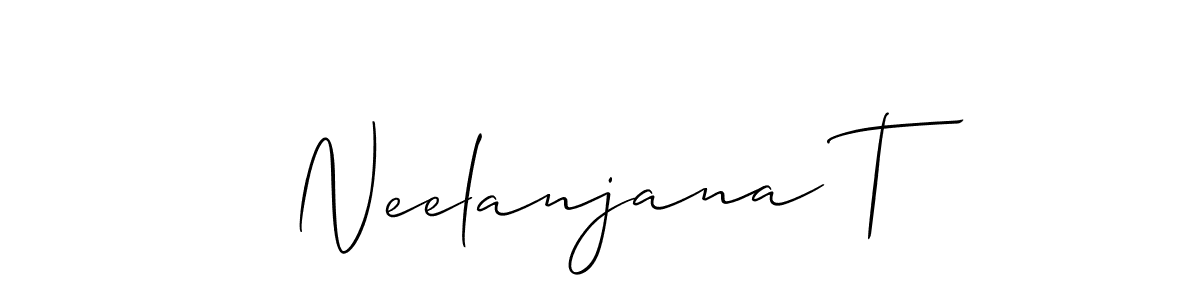 Make a short Neelanjana T signature style. Manage your documents anywhere anytime using Allison_Script. Create and add eSignatures, submit forms, share and send files easily. Neelanjana T signature style 2 images and pictures png