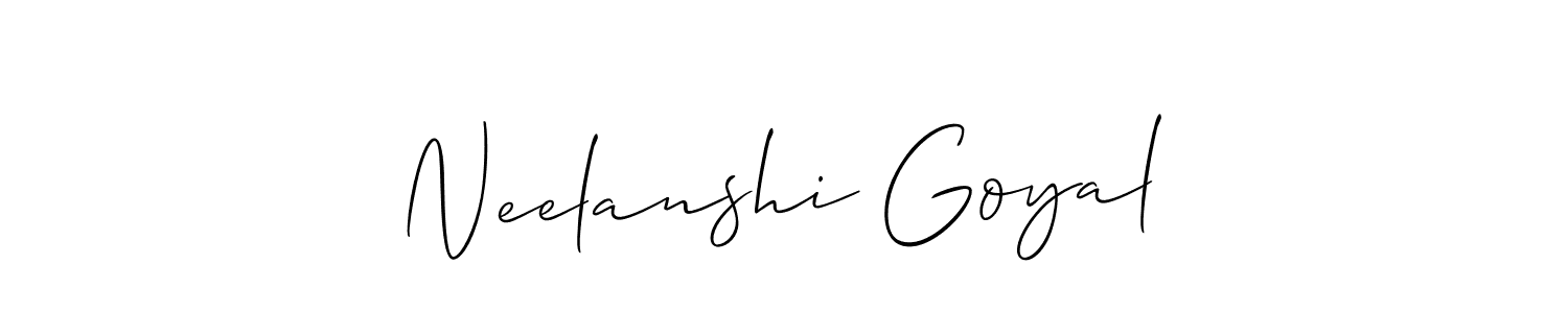 Check out images of Autograph of Neelanshi Goyal name. Actor Neelanshi Goyal Signature Style. Allison_Script is a professional sign style online. Neelanshi Goyal signature style 2 images and pictures png