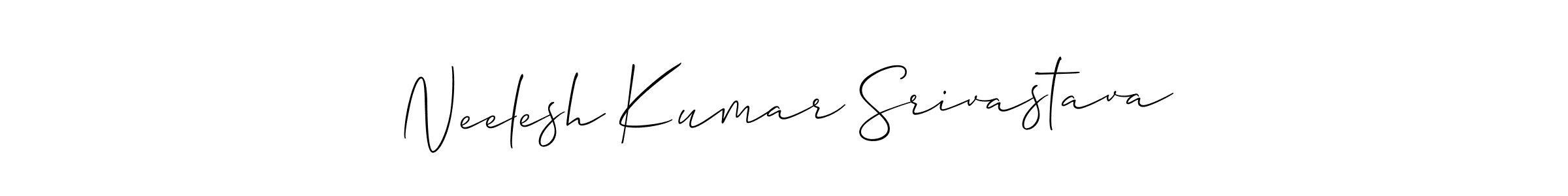 Make a short Neelesh Kumar Srivastava signature style. Manage your documents anywhere anytime using Allison_Script. Create and add eSignatures, submit forms, share and send files easily. Neelesh Kumar Srivastava signature style 2 images and pictures png