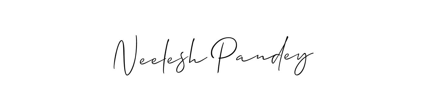 This is the best signature style for the Neelesh Pandey name. Also you like these signature font (Allison_Script). Mix name signature. Neelesh Pandey signature style 2 images and pictures png