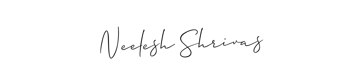 Make a short Neelesh Shrivas signature style. Manage your documents anywhere anytime using Allison_Script. Create and add eSignatures, submit forms, share and send files easily. Neelesh Shrivas signature style 2 images and pictures png