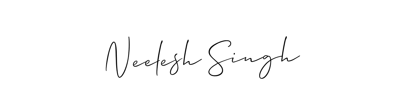 Neelesh Singh stylish signature style. Best Handwritten Sign (Allison_Script) for my name. Handwritten Signature Collection Ideas for my name Neelesh Singh. Neelesh Singh signature style 2 images and pictures png