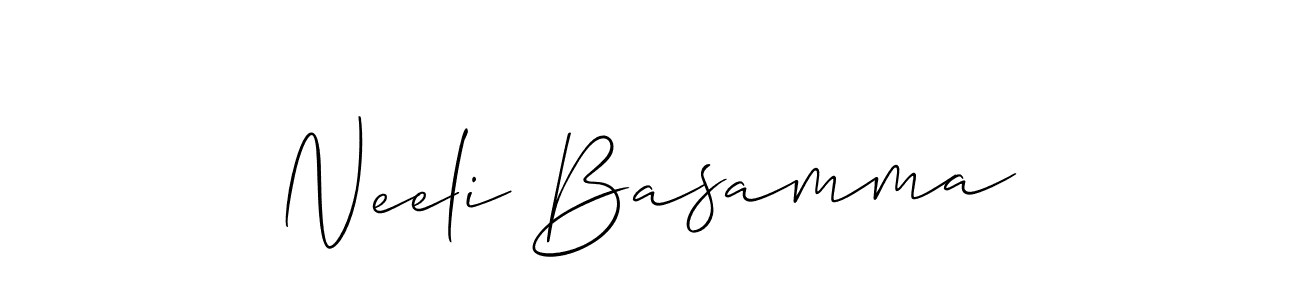 Similarly Allison_Script is the best handwritten signature design. Signature creator online .You can use it as an online autograph creator for name Neeli Basamma. Neeli Basamma signature style 2 images and pictures png