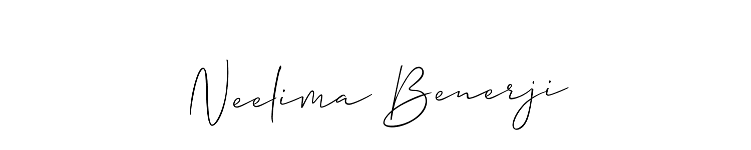 Make a beautiful signature design for name Neelima Benerji. Use this online signature maker to create a handwritten signature for free. Neelima Benerji signature style 2 images and pictures png