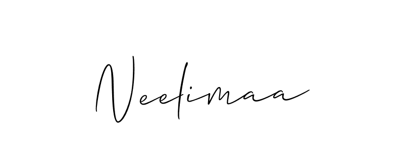 Also You can easily find your signature by using the search form. We will create Neelimaa name handwritten signature images for you free of cost using Allison_Script sign style. Neelimaa signature style 2 images and pictures png