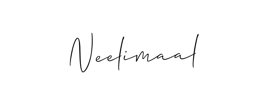 Neelimaal stylish signature style. Best Handwritten Sign (Allison_Script) for my name. Handwritten Signature Collection Ideas for my name Neelimaal. Neelimaal signature style 2 images and pictures png