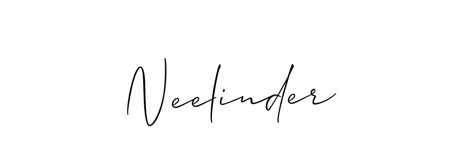 if you are searching for the best signature style for your name Neelinder. so please give up your signature search. here we have designed multiple signature styles  using Allison_Script. Neelinder signature style 2 images and pictures png