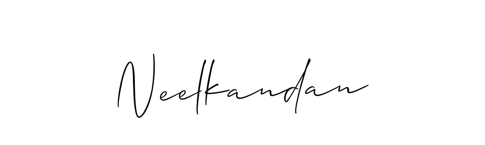 Make a short Neelkandan signature style. Manage your documents anywhere anytime using Allison_Script. Create and add eSignatures, submit forms, share and send files easily. Neelkandan signature style 2 images and pictures png