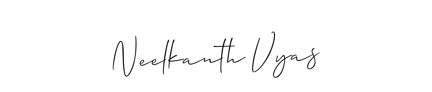 This is the best signature style for the Neelkanth Vyas name. Also you like these signature font (Allison_Script). Mix name signature. Neelkanth Vyas signature style 2 images and pictures png