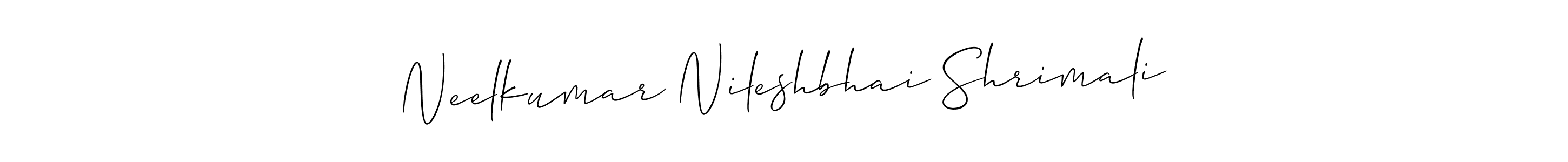 Make a beautiful signature design for name Neelkumar Nileshbhai Shrimali. Use this online signature maker to create a handwritten signature for free. Neelkumar Nileshbhai Shrimali signature style 2 images and pictures png