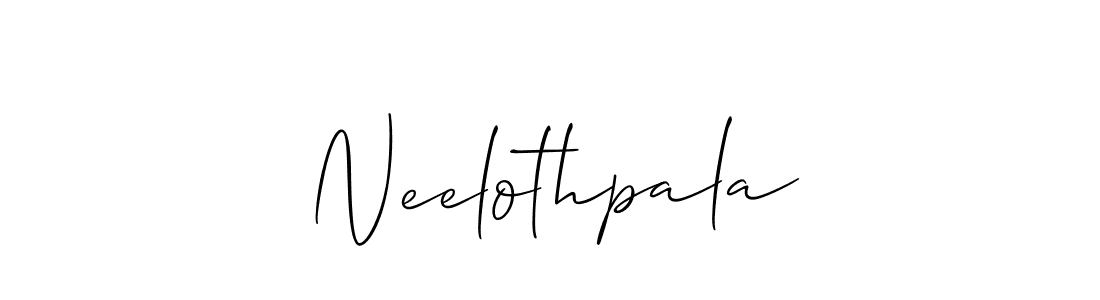 How to make Neelothpala name signature. Use Allison_Script style for creating short signs online. This is the latest handwritten sign. Neelothpala signature style 2 images and pictures png