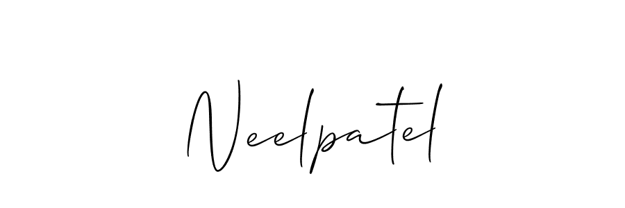 Also we have Neelpatel name is the best signature style. Create professional handwritten signature collection using Allison_Script autograph style. Neelpatel signature style 2 images and pictures png