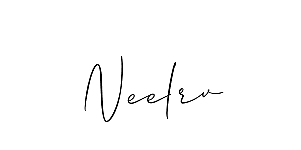 if you are searching for the best signature style for your name Neelrv. so please give up your signature search. here we have designed multiple signature styles  using Allison_Script. Neelrv signature style 2 images and pictures png