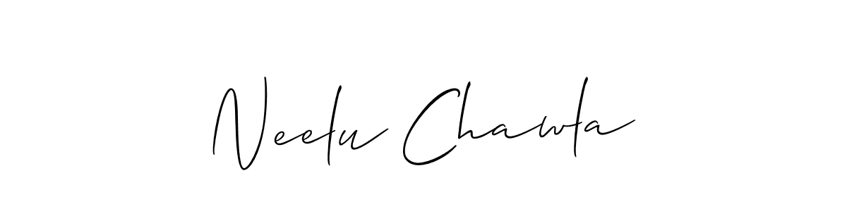 You can use this online signature creator to create a handwritten signature for the name Neelu Chawla. This is the best online autograph maker. Neelu Chawla signature style 2 images and pictures png