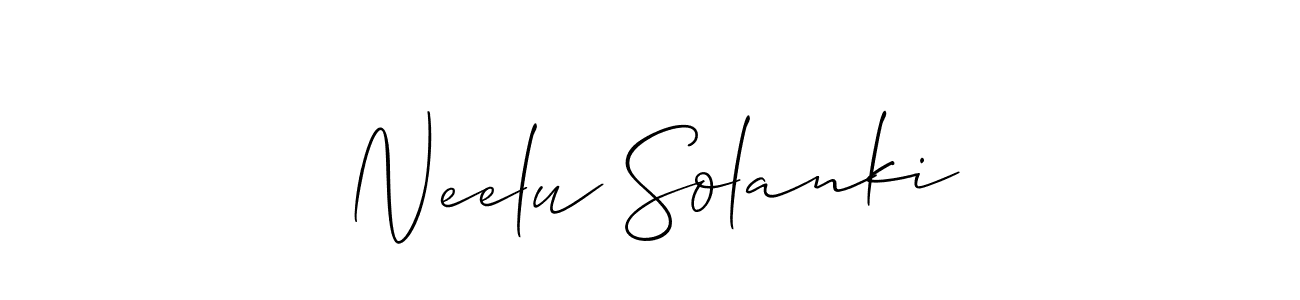 Best and Professional Signature Style for Neelu Solanki. Allison_Script Best Signature Style Collection. Neelu Solanki signature style 2 images and pictures png