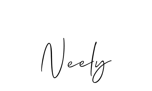 Make a beautiful signature design for name Neely. With this signature (Allison_Script) style, you can create a handwritten signature for free. Neely signature style 2 images and pictures png
